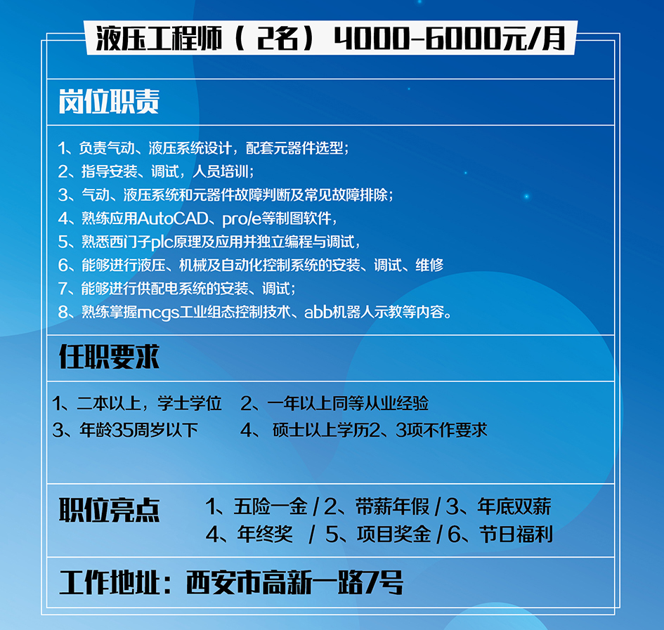 最新挤压岗位招聘启事